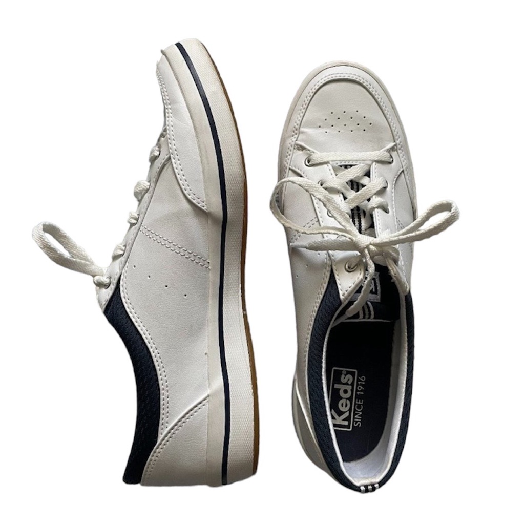 Keds Classic Navy & White Low Top Classy Lace Up Sneakers Shoes (Size 9.5)